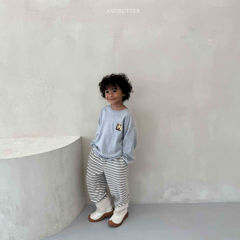 【予約】Mellow Stripe Jogger   /  andbutter (S-JM)