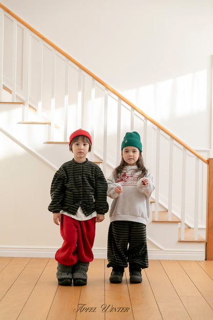 【予約】popo line cardigan  / apfel (S-2XL)