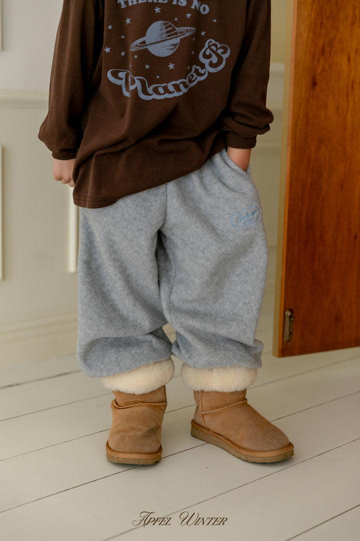 【予約】soft fleece jogger pt / apfel (S-JL)달콤솜조거