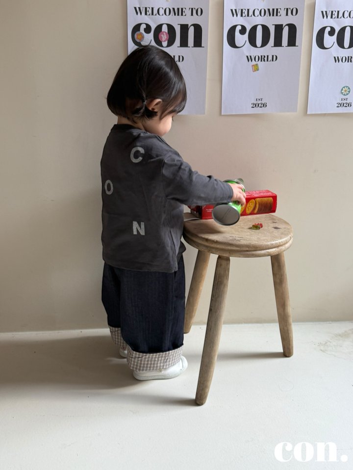 【予約】con.ロゴTシャツ / con. (XXS-M)