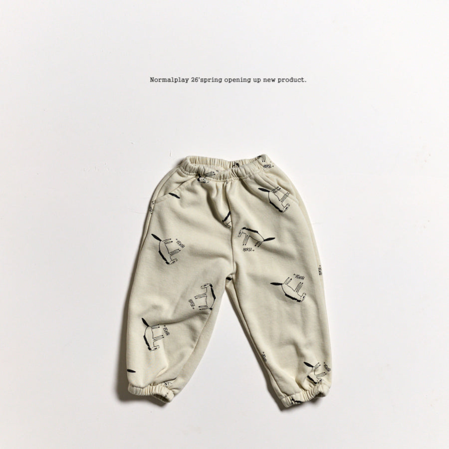 【予約】ホースジョガーパンツ / normalplay (12M-JM)