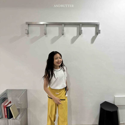【予約】ribbed line sleeveless / andbutter(S-JM)