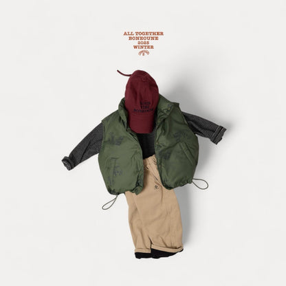 【予約】tiger duck down vest  / boneoune (XS-JL)