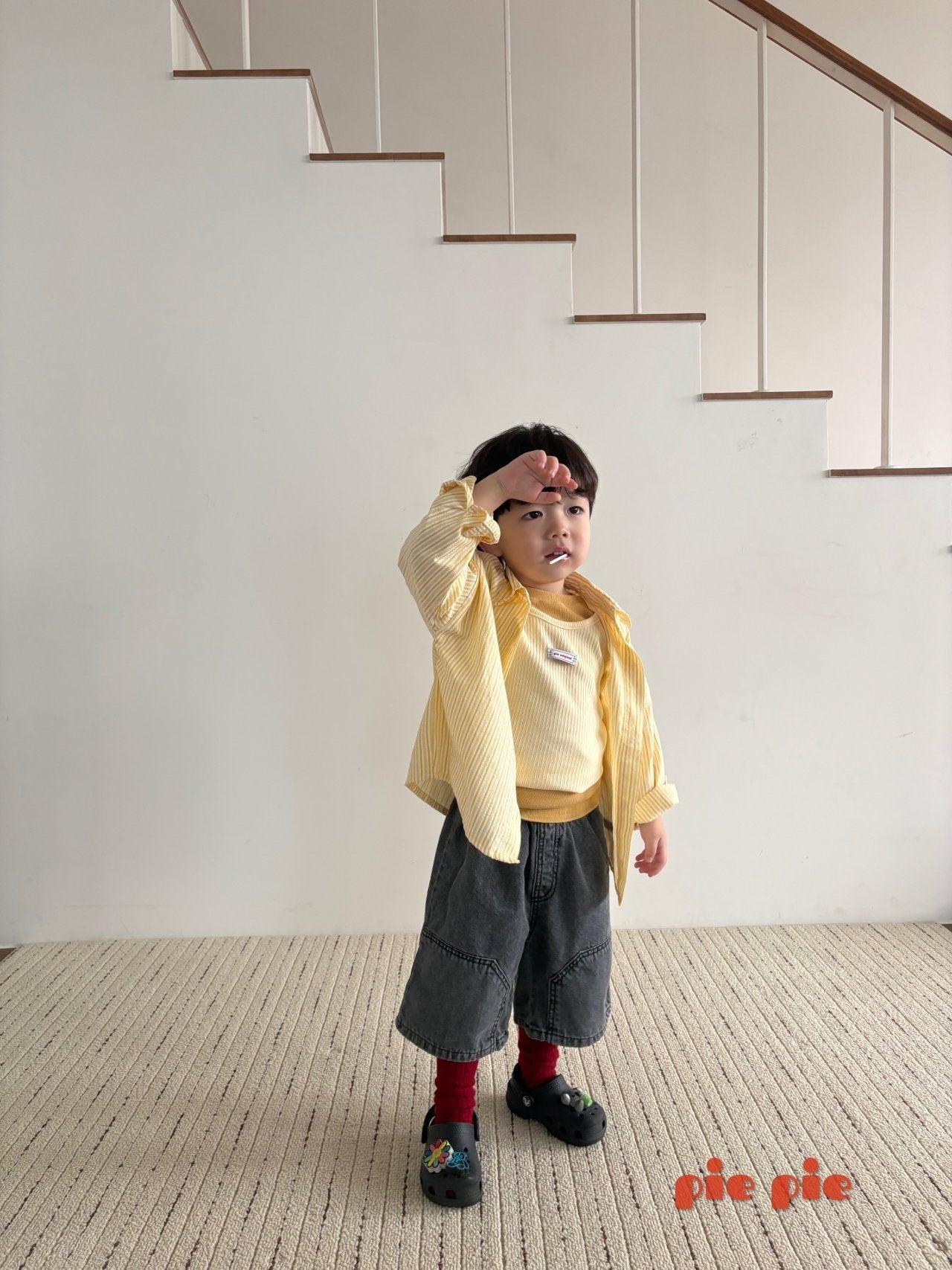 【予約】ポケットデニムハーフパンツ / pie (XS-XL)