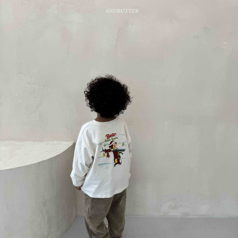【予約】Santa Bear Tee /  andbutter (S-JM)