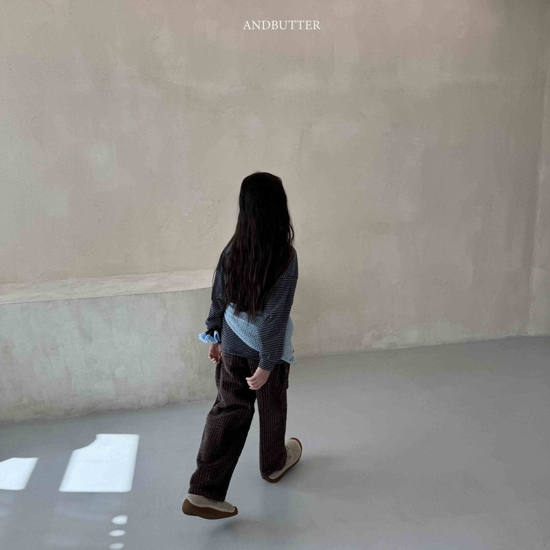 【予約】Puffy Corduroy Pants  /  andbutter (S-JM)