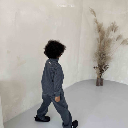 【予約】Ribby Black Pants  /  andbutter (S-JM)