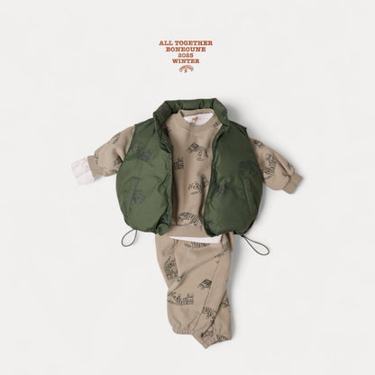 【予約】tiger duck down vest  / boneoune (XS-JL)