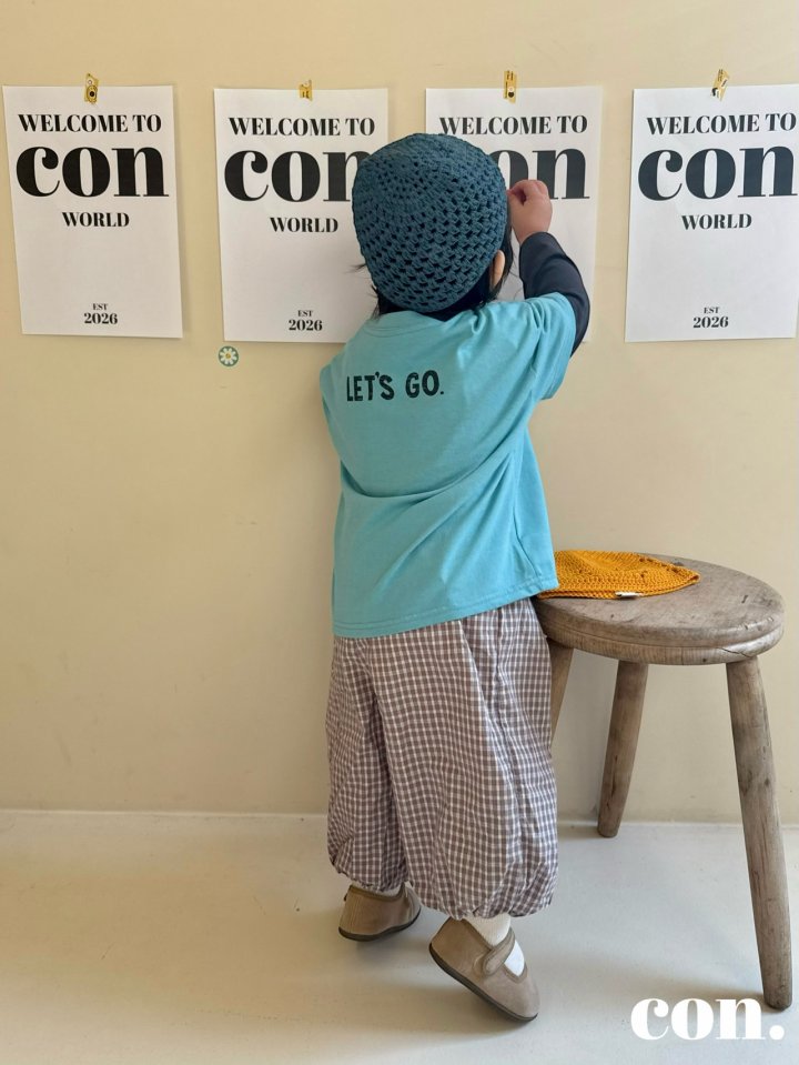 【予約】チェックパンプキンパンツ / con. (XXS-M)