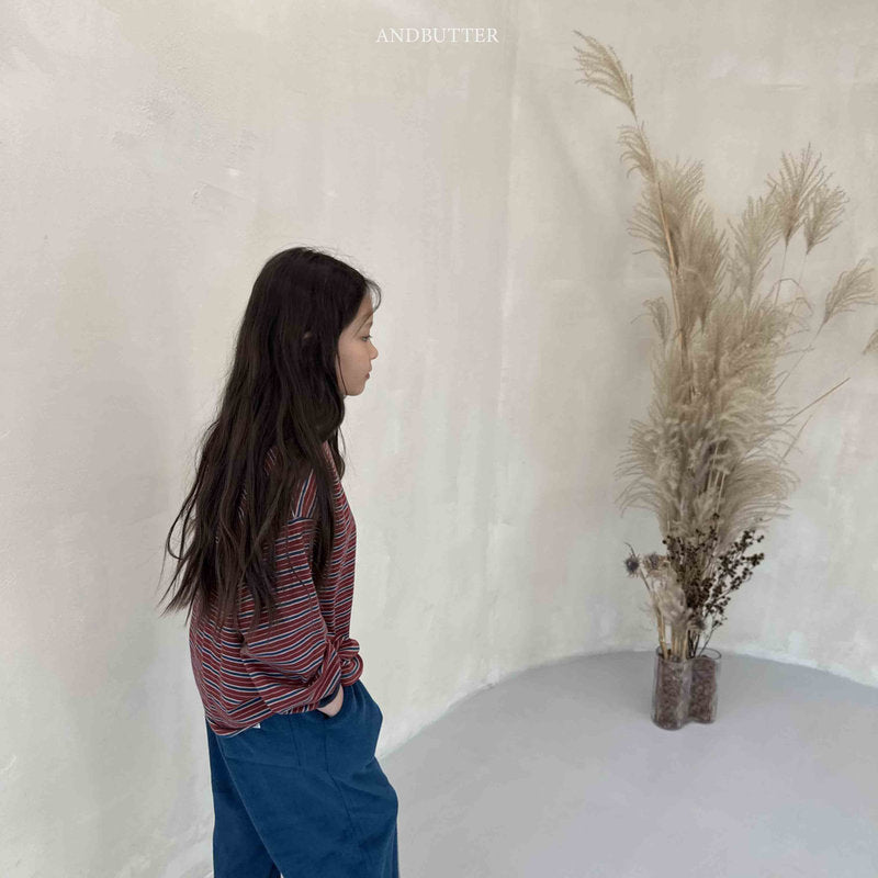 【予約】Hazel color Tee  / andbutter