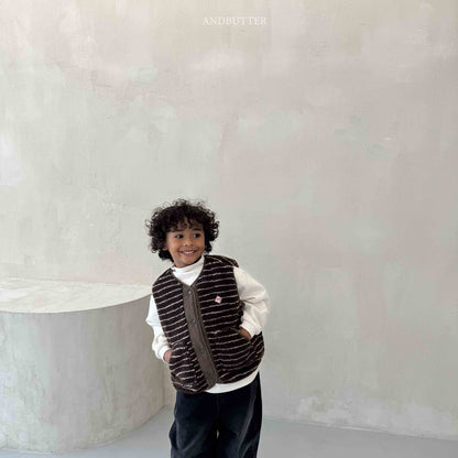 【予約】Reversible ST Dumble Vest  /  andbutter (S-JM)