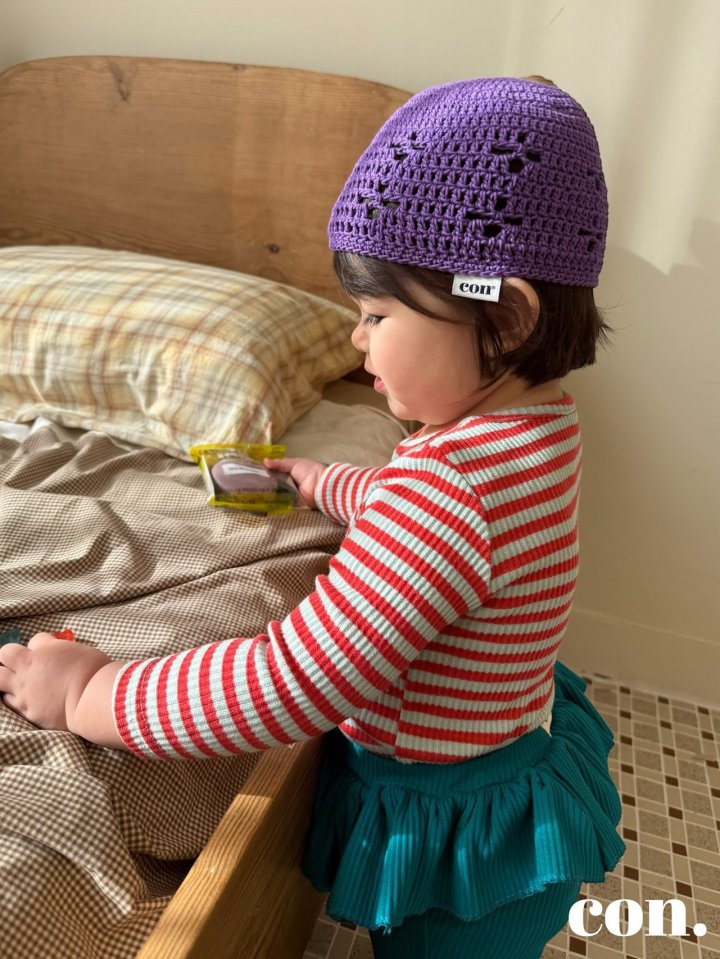 【予約】カラーリブTシャツ / con. (XXS-M)