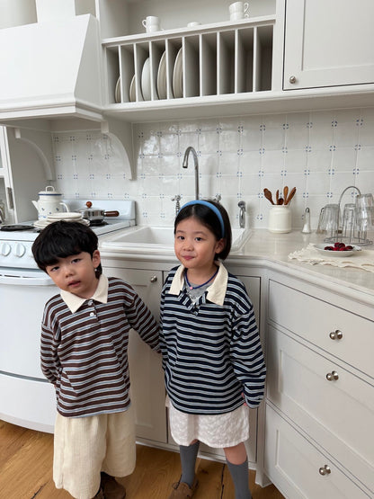 【予約】marshmallow border T  / pie (XS-XL)
