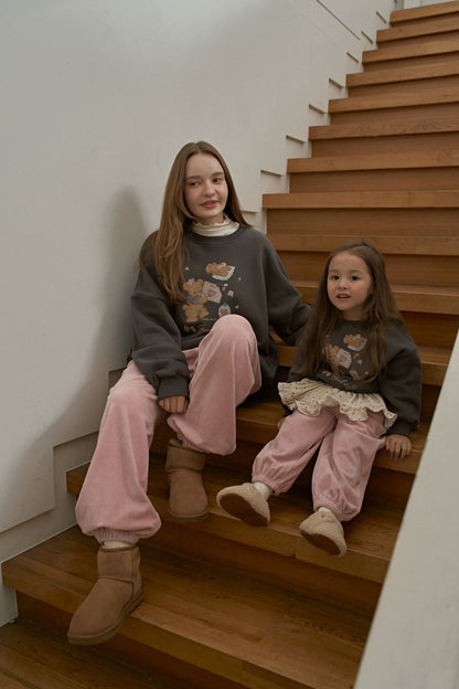 【予約】velour jogger pants  /  momoann (5-17号, Adult)