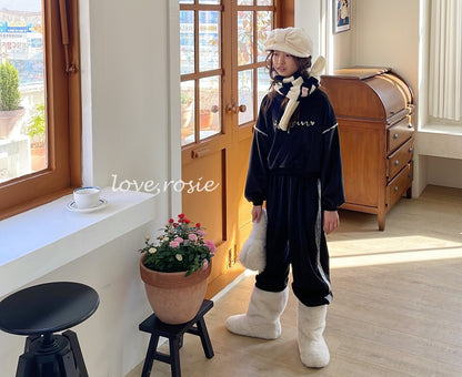 【予約】Bonjour velvet set / love rosie (L-3XL)