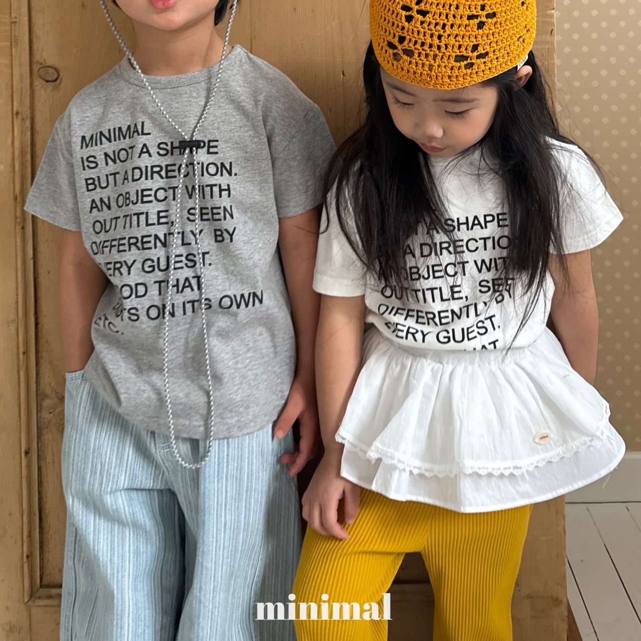 【予約】レターTシャツ / minimal (S-JM/Adult)