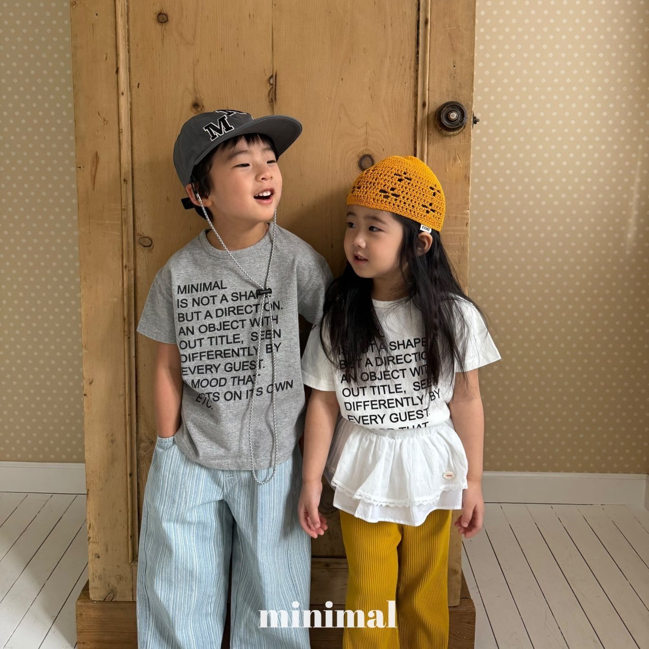 【予約】レターTシャツ / minimal (S-JM/Adult)