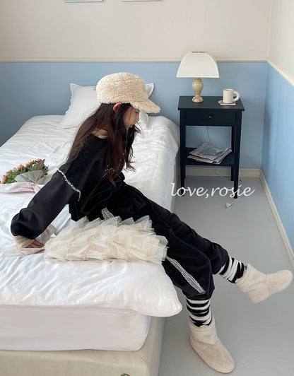 【予約】Bonjour velvet set / love rosie (L-3XL)