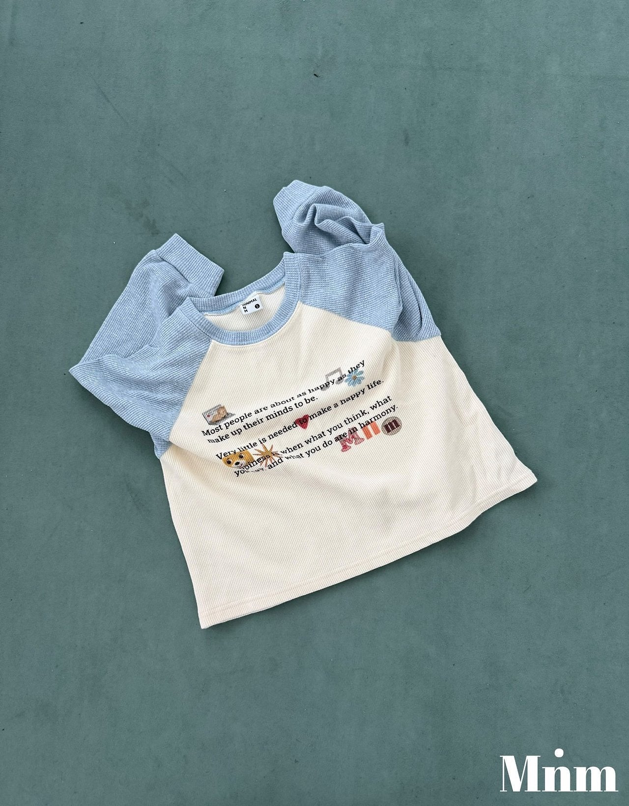 【予約】printing raglan T / minimal (S-JM）