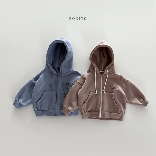 【予約】front line hood zipup  /  bonito 앞절개후드