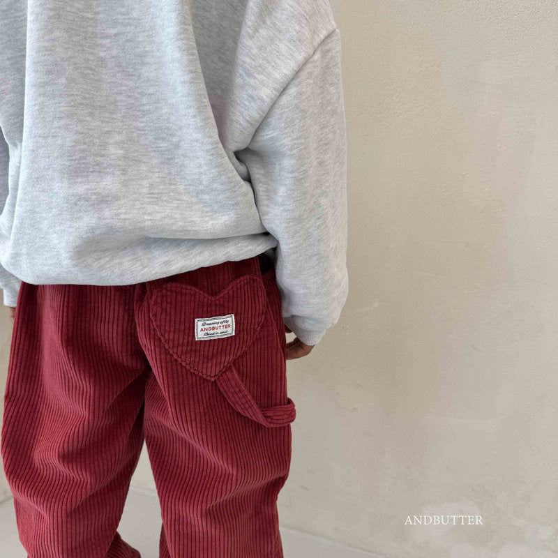 【予約】Love Ring Corduroy Pants  /  andbutter (S-JM)