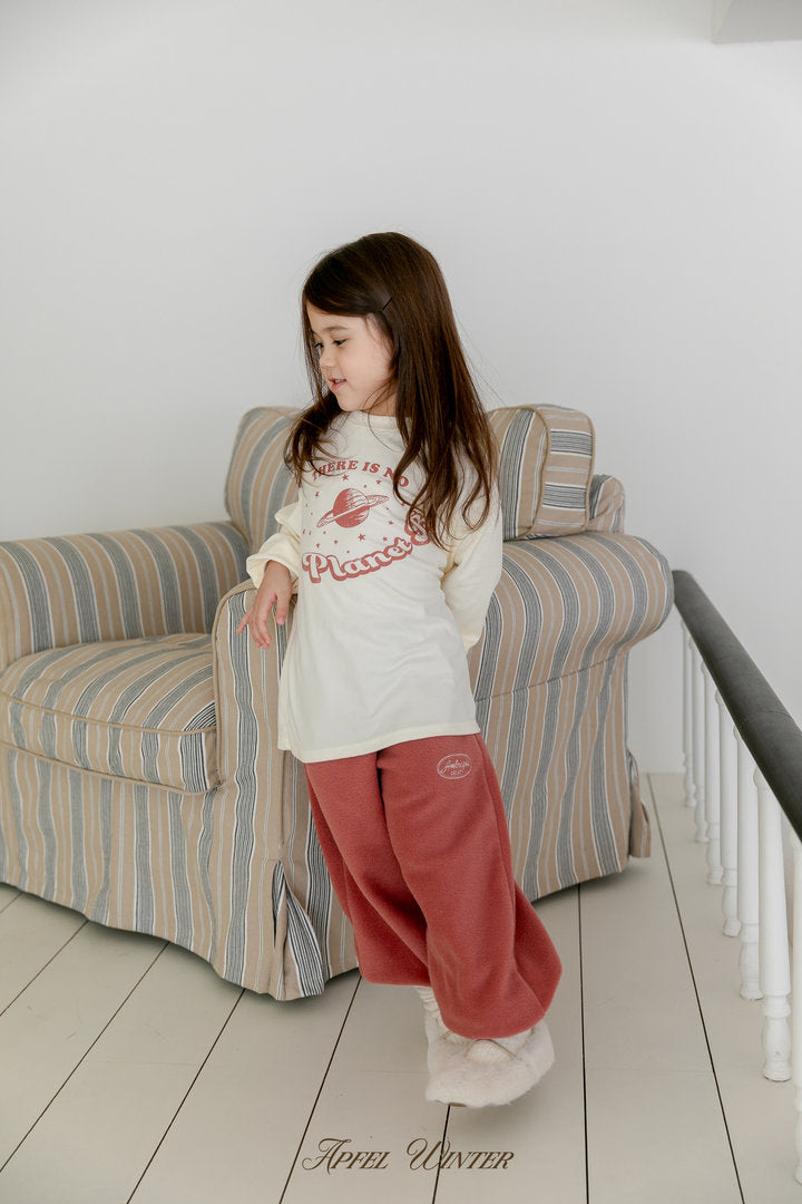 【予約】soft fleece jogger pt / apfel (S-JL)달콤솜조거