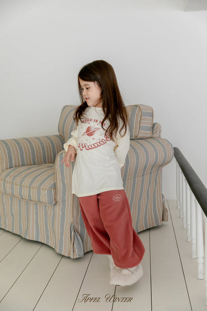 【予約】soft fleece jogger pt / apfel (S-JL)달콤솜조거