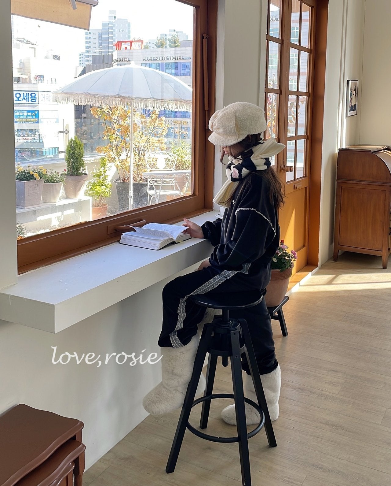 【予約】Bonjour velvet set / love rosie (L-3XL)