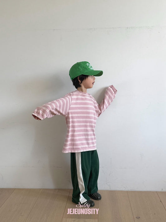 【予約】ストライプロングTシャツ / jejeunosity (XS-JM)마에스트로옹티