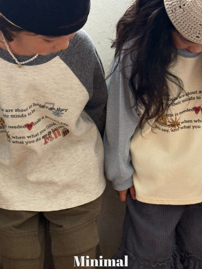 【予約】printing raglan T / minimal (S-JM）