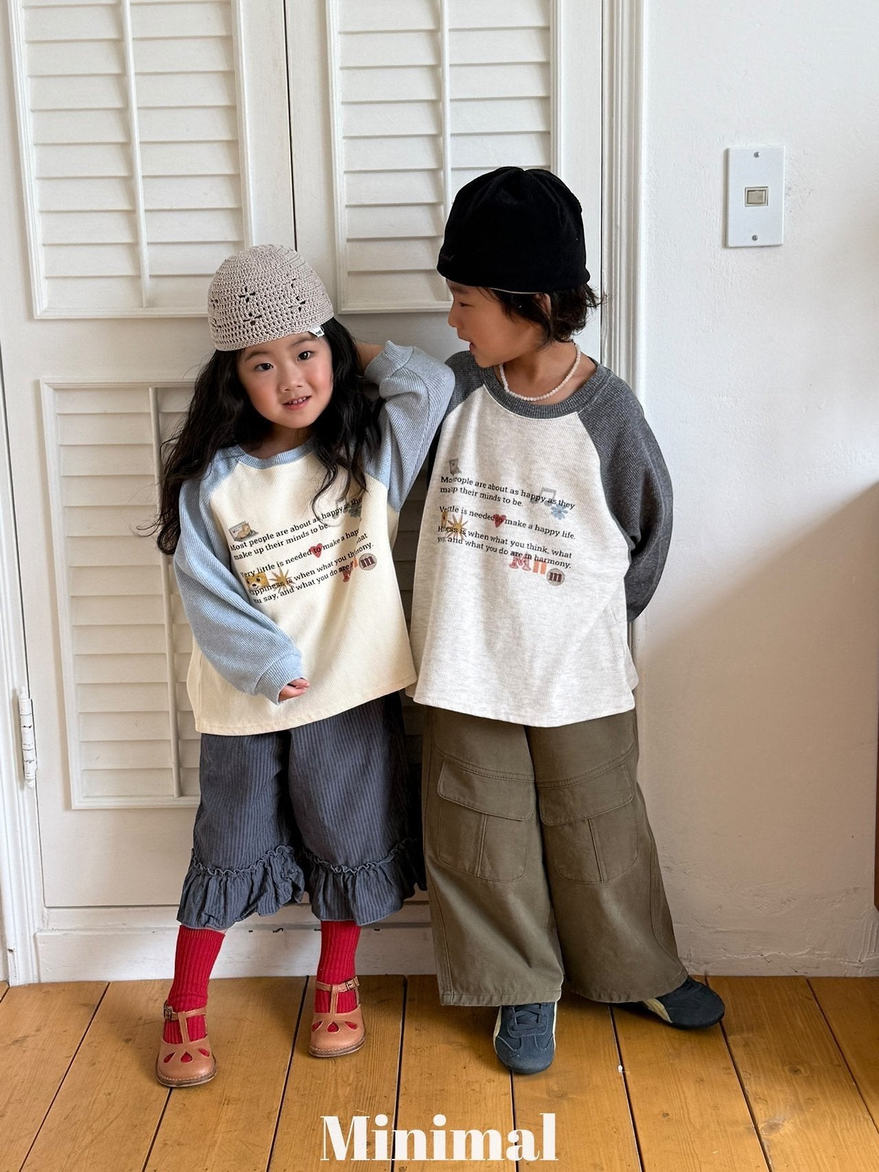 【予約】printing raglan T / minimal (S-JM）