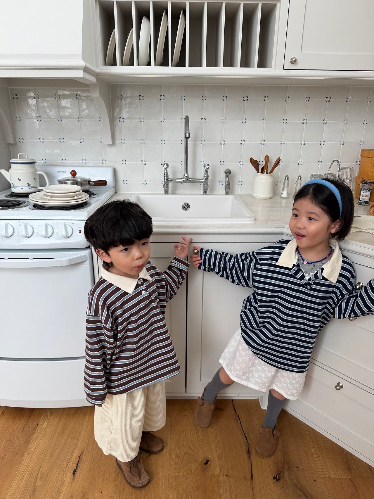 【予約】marshmallow border T  / pie (XS-XL)