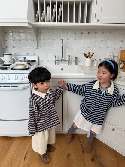 【予約】marshmallow border T  / pie (XS-XL)