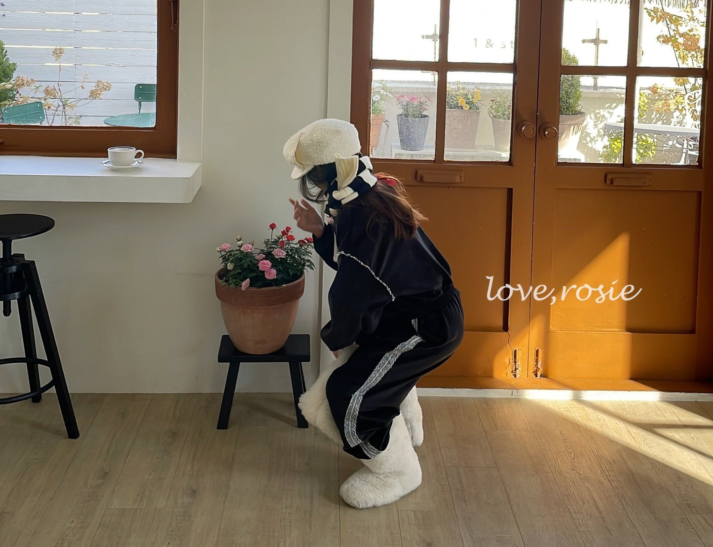 【予約】Bonjour velvet set / love rosie (L-3XL)