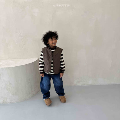 【予約】Reversible ST Dumble Vest  /  andbutter (S-JM)