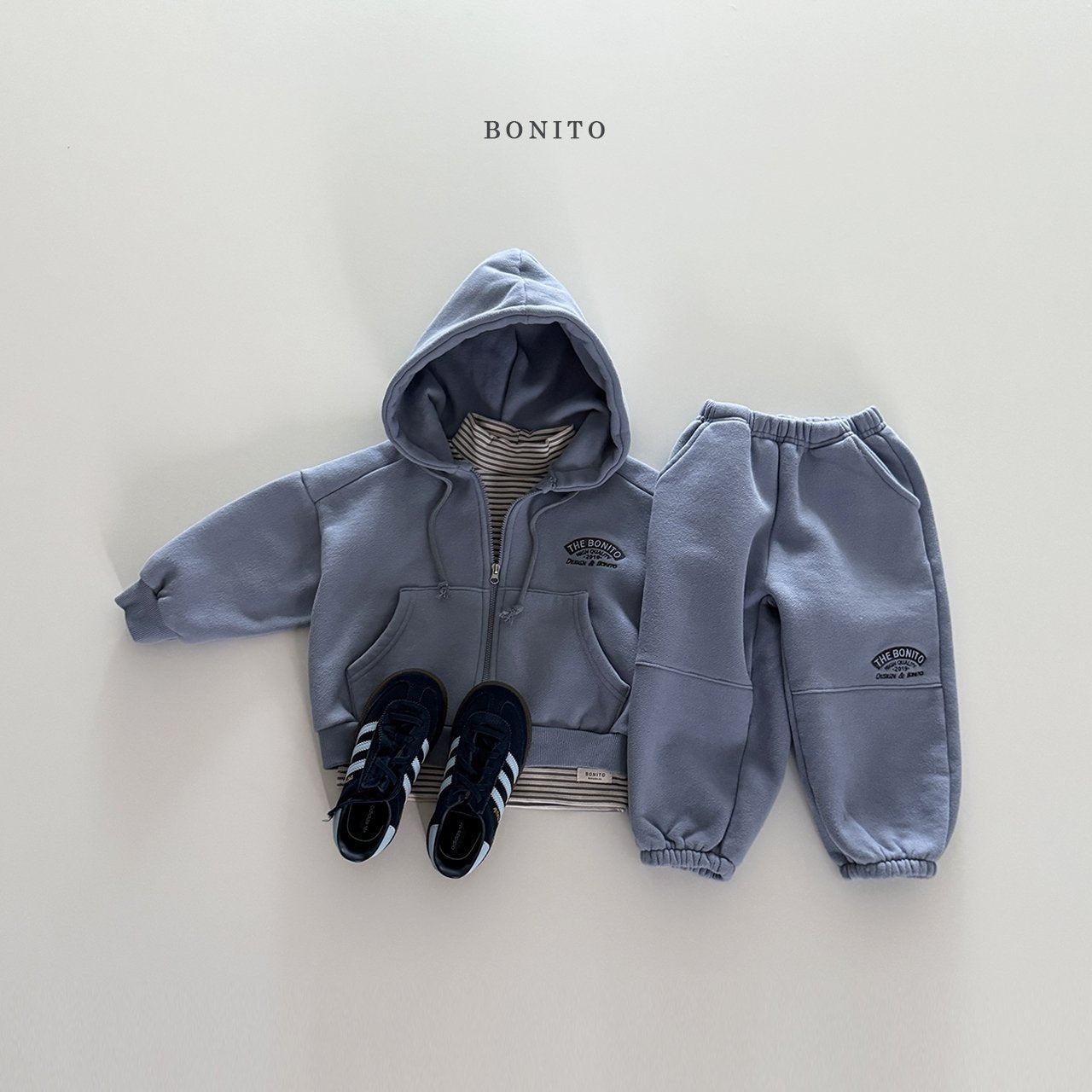 【予約】front line hood zipup  /  bonito 앞절개후드