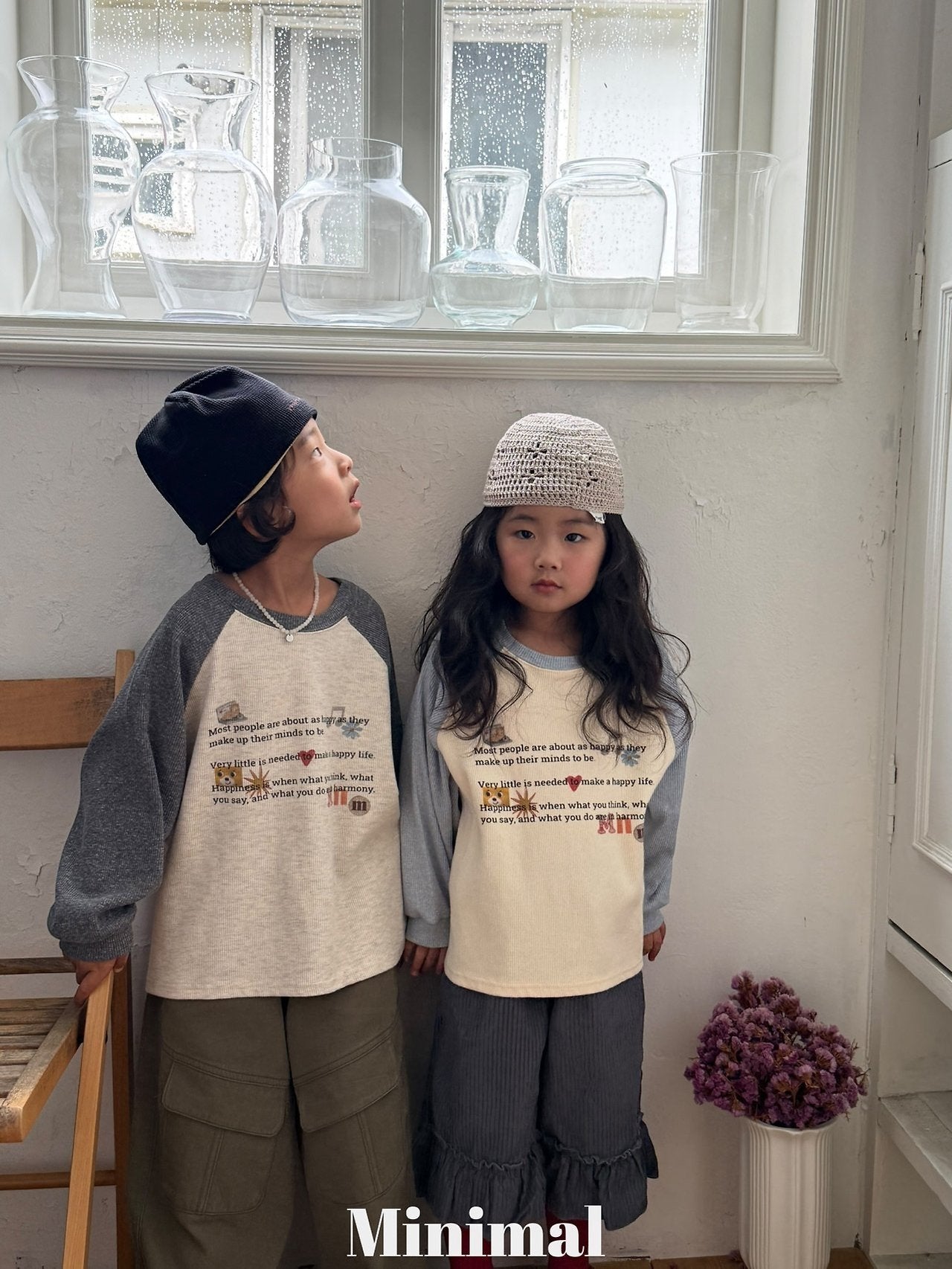 【予約】printing raglan T / minimal (S-JM）