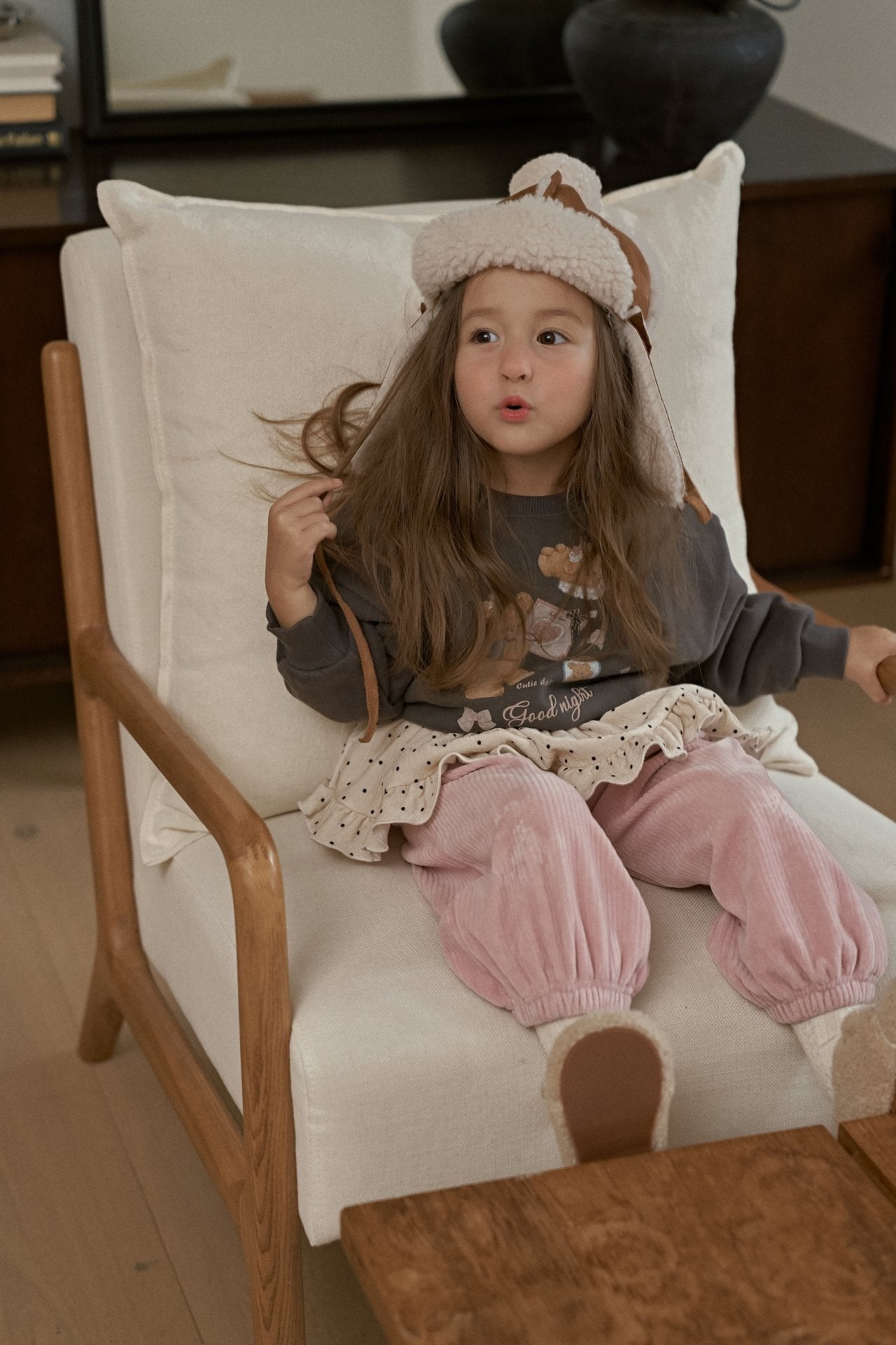 【予約】velour jogger pants  /  momoann (5-17号, Adult)