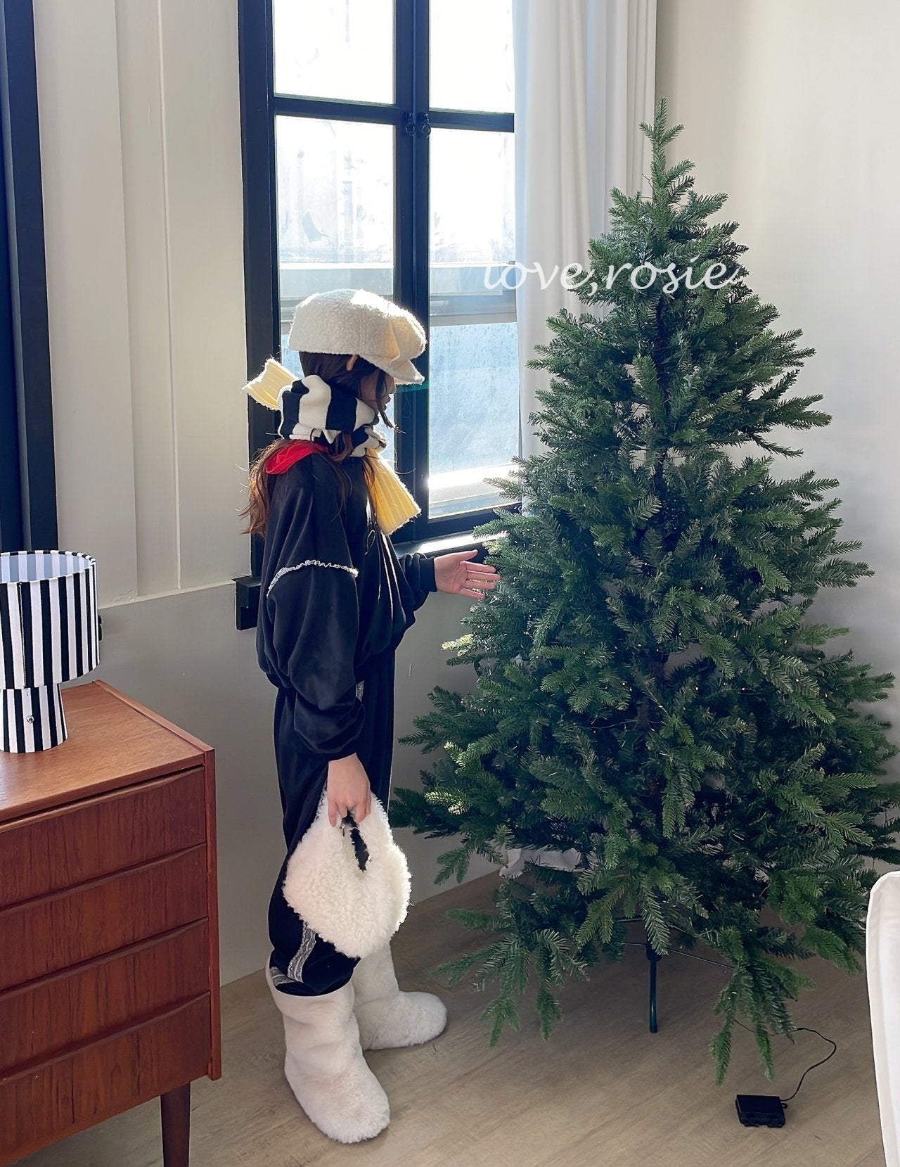 【予約】Bonjour velvet set / love rosie (L-3XL)