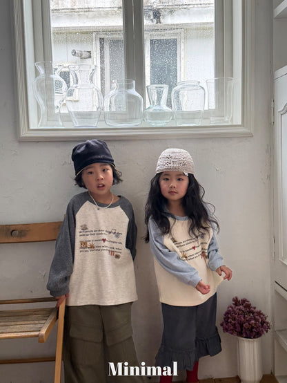 【予約】printing raglan T / minimal (S-JM）