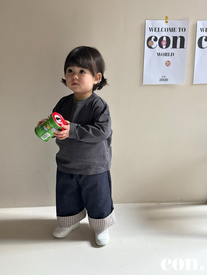 【予約】con.ロゴTシャツ / con. (XXS-M)