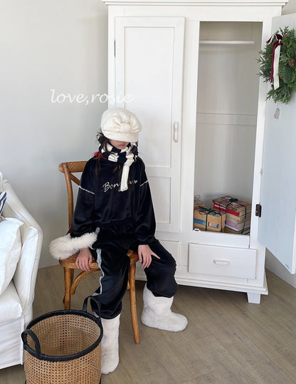 【予約】Bonjour velvet set / love rosie (L-3XL)