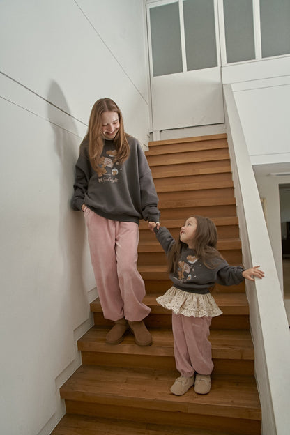 【予約】velour jogger pants  /  momoann (5-17号, Adult)