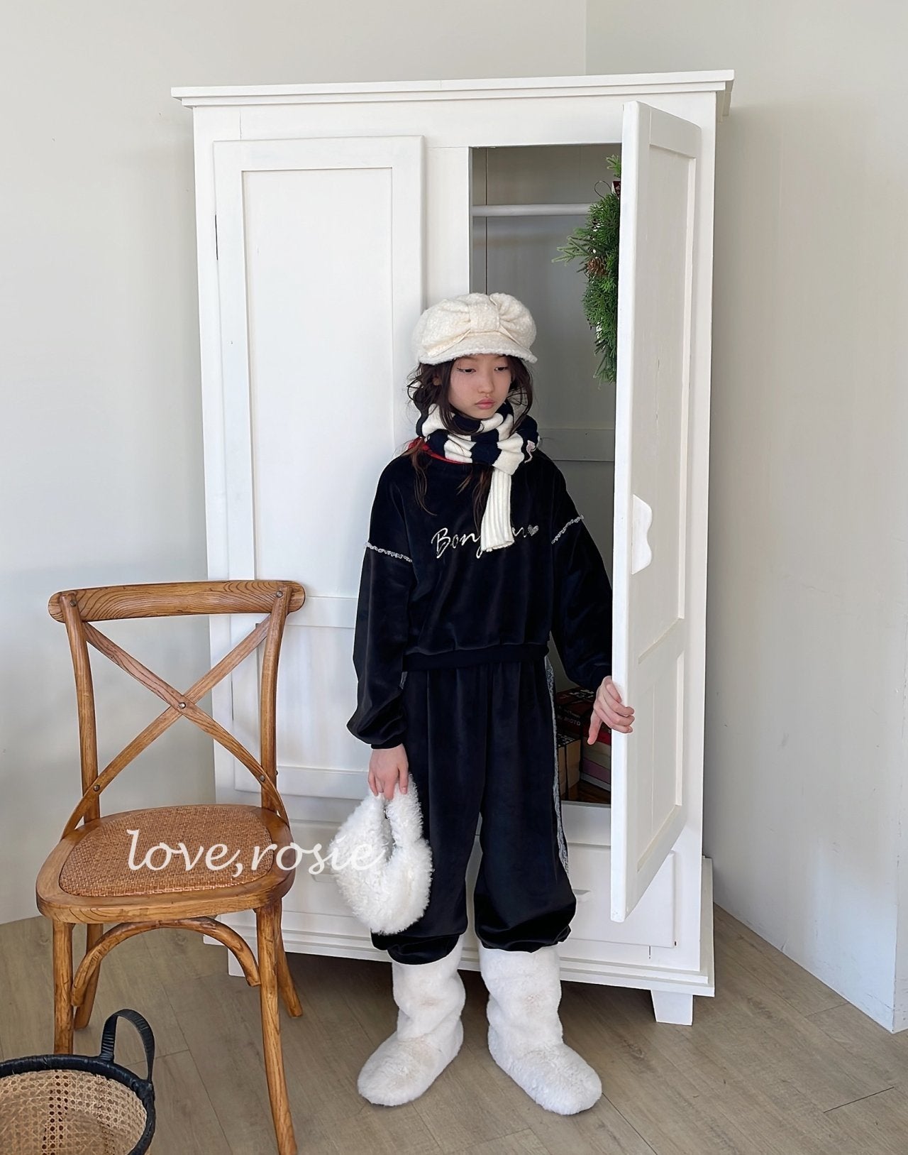 【予約】Bonjour velvet set / love rosie (L-3XL)