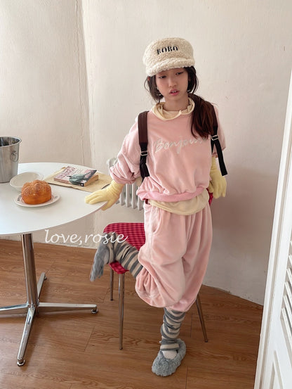 【予約】Bonjour velvet set / love rosie (L-3XL)