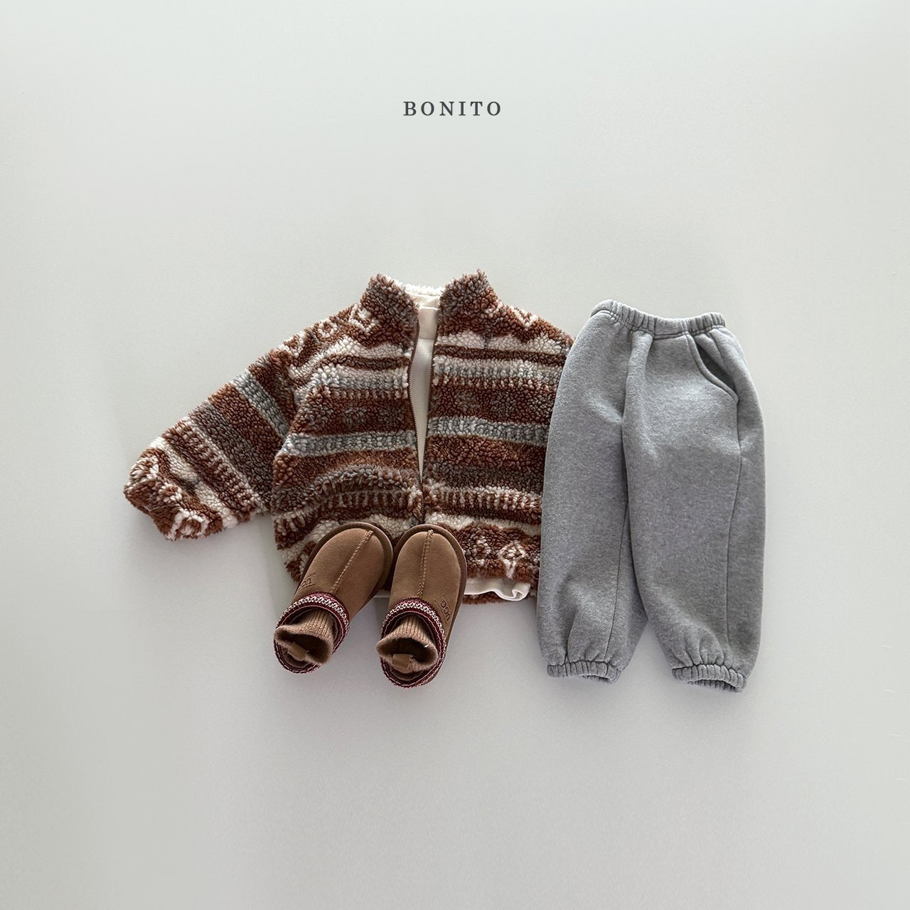 【予約】Nordic boa zipup  /  bonito (12M-JM)