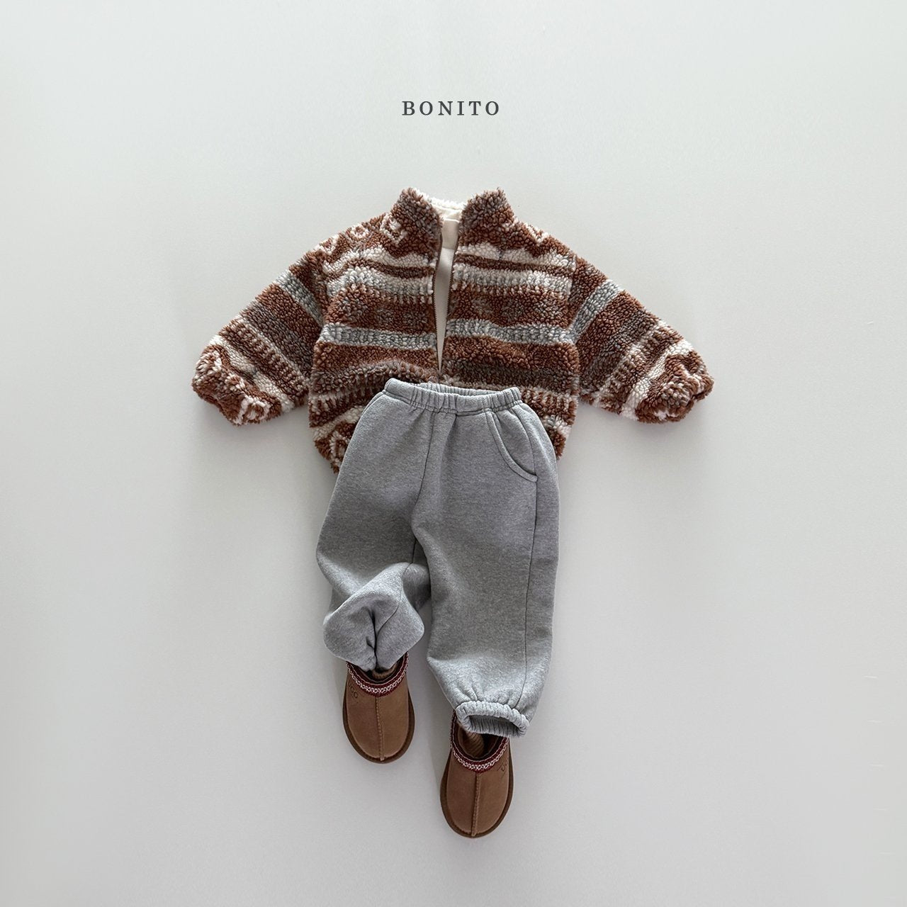 【予約】Nordic boa zipup  /  bonito (12M-JM)