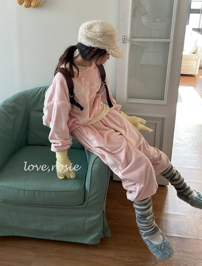【予約】Bonjour velvet set / love rosie (L-3XL)