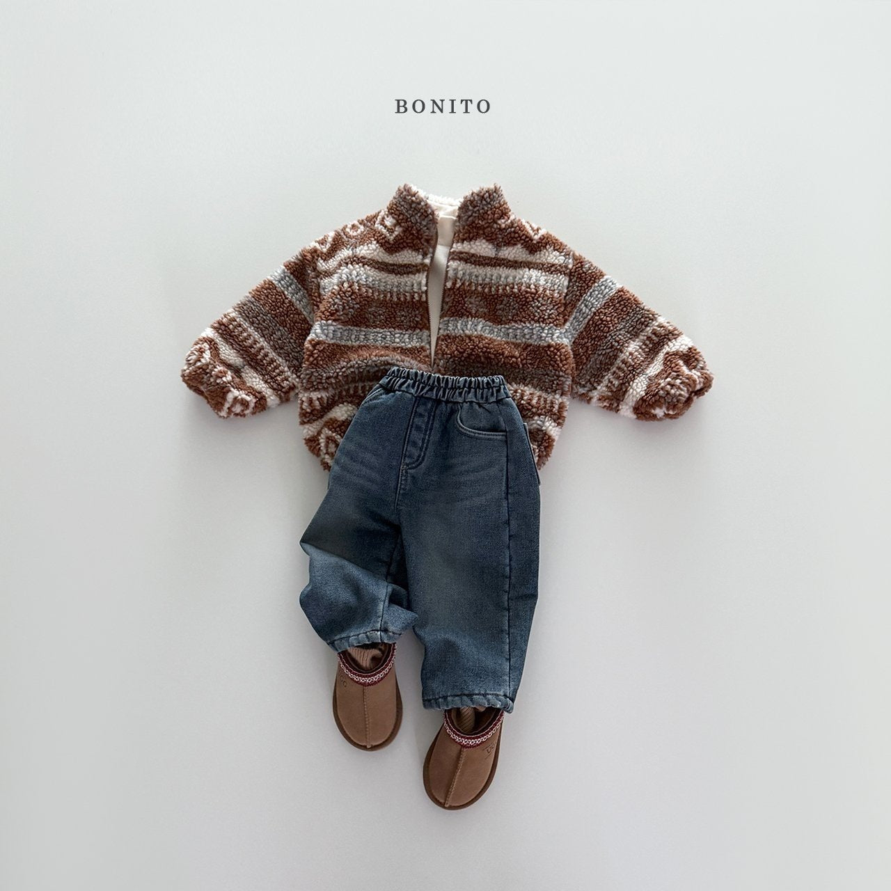 【予約】Nordic boa zipup  /  bonito (12M-JM)