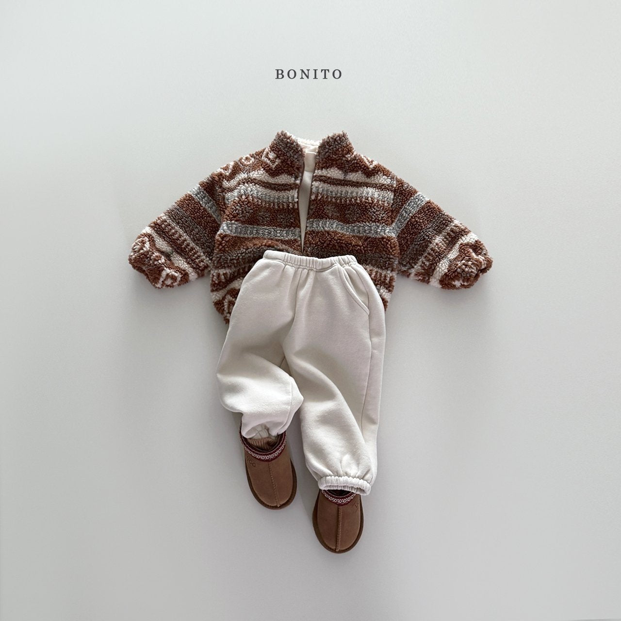 【予約】Nordic boa zipup  /  bonito (12M-JM)